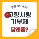 고향사랑 기부제 연말정산 세액공제 답례품 추천은?