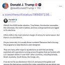 ＜＜트럼프, 부정선거 조사 공식화… 한국까지 직접 언급했다＞＞ 이미지