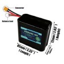 14.8V 8000mAh 4S2P Li-ion Battey Pack For FPV Drone 이미지