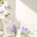 감성 담은 수채캘리 | [인천캘리그라피] 수성펜수채캘리 라벤더그리기