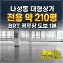 나성동_국세청앞 BRT | 나성동 상가임대ㅣ전용 약210평, BRT 정류장 도보1분 대형사무실 학원 병의원자리