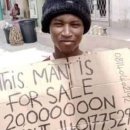 "5700만원에 나를 사세요"…가난 이유 자신 팔려 한 남성 체포 아프리카 나이지리아 남성…26살 이미지