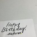 [캘리그라피] 지컨님 생일 축하해요🎉 이미지