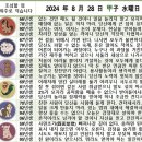 2024년 8월 28일 운세 및 세상 소식 이미지