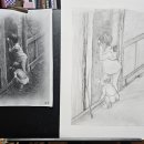 연필 풍경 스케치 이미지