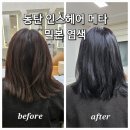 동탄메타폴리스 주거동 상가 인스헤어에서 밀본 전체 염색 후기(도화 디자이너)