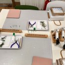 페이퍼 커팅아트 페이퍼 플라워 액자 만들기 | 부산 하단 페이퍼 플라워 공방 감성 공예 클래스 - 미니 식물 액자 원 데이 수업을 진행했어요.