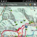 GPS용 등산앱의 비교특성 및 실행 이미지