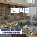 호계로 | 울산맛집 | 울산 야장 고깃집, 애견동반 고깃집 ‘교동식당’ 방문후기🐷🍽️