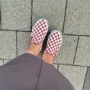 봄 여름 데일리 신발용 추천- VANS 반스 클래식 슬립온 체커보드 구매 착용 리뷰