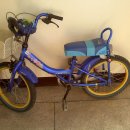 파란색 보조바퀴 있는 삼천리 어린이 자전거 팝니다.-완료 이미지
