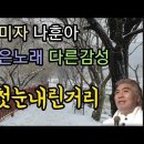 🌨이미자.나훈아 첫눈내린거리(가사) #첫눈내린거리 유수 구독자 1.26만명 이미지