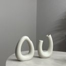 링플라워 | [오브제 화병] 세라믹 꽃병, 도자기 링 화병, 인테리어 오브제 구매 후기 (+ 드라이 플라워)