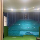부산 동래구 사직동 라라골프랜드 (구 파라다이스) 인도어 연습장에서 야외 스크린 체험