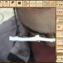 눈애 미소 안경 이미지