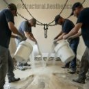 @Structural.Aesthetics 구독 Stunning Epoxy River Stone Floor with Suspende 이미지