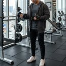 핏-타운 | 고스트타운 짐웨어 추천! 탄탄한 핏의 남자후드 에클립스 짐 후디 집업 리얼 후기