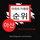 아산 아파트 거래량 순위(19.4~20.4) 이미지