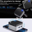 J4125 | GMKtec 데스크탑 미니 PC: 인텔 셀러론 N5105와 윈도우 11 프로로 완성된 4K 휴대용 컴퓨터