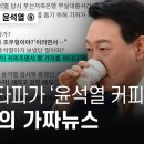 뉴스타파 vs 윤석열⑥ 정부여당발 희대의 가짜뉴스 윤석열 커피 이미지