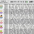 2023년 4월 14일 운세 및 세상 소식 이미지