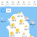 12월 17일 토요일 날씨 이미지