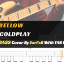 Coldplay - Yellow_Bass Cover Solution No.204 with TAB (콜드 플레이_옐로우 베이스 커버 타브 이미지