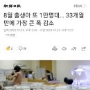 2023년 8월 출생아 33개월만에 가장 큰 폭 감소 이미지