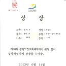 48회 강원도민체전 상장. 이미지. 이미지