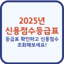 2025년 신용등급 점수표 확인하고 내 신용점수별 등급 조회하기