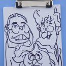 힐링 캐리커쳐 드로잉 이미지