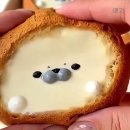 타로 크림 커스터드 슈 디저트 레시피 이미지