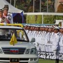 King attends Trooping of Colour ceremony 이미지