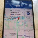 보험회사의 앱(APP)을 통한 운전검사. 이미지