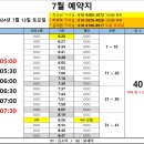 24년 7월 13일 (토) 근무표 입니다. (수정) 이미지