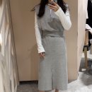 [sjsj] 2024ss 텍스처 블록 드레스&amp;노치넥 베스트(~3/17 한섬 더블 마일리지 행사중)