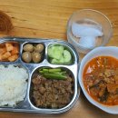 아이식단(김치찌개/메추리알조림/돼지불고기/마늘쫑조림/오이무침) 이미지