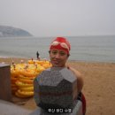 7월21일 (비내리는) 해운대 바다 수영 이미지
