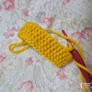 뜨개와 자수 | [내돈내산] 와플백처럼 귀여운 퀼팅 플리츠 다인백 뜨개가방 만든 후기