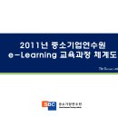 2011 - 중소기업연수원 이러닝 교육과정 체계도 이미지