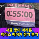 서울 동아마라톤 10km 55분 페이스메이커 참가 후기