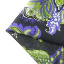 퓨어 실크소재 쉬폰시스루 퍼플리아 플라워천원단 이미지