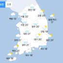 [내일 날씨] 전국 흐리고 `비` 미세먼지 농도 `보통` (+날씨온도) 이미지