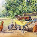 파스텔로 그리는 아름다운 풍경 이미지