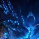 중국 장가계 천문산 한 밤의 라이트닝 쇼 이미지