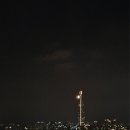 롯데 타워와 달님 이미지