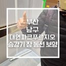 대연파크푸르지오 | 부산엘리베이터보양 후기 | 남구 대연 파크푸르지오 승강기·동선·잠보양 후 입주민 반응