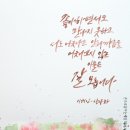 수채캘리그라피 네이버블로그