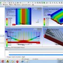 SolidWorks로 형상을 만든뒤 Ansys로 열해석을 돌렸습니다. 이미지