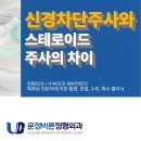 운정바른정형외과 : 신경차단주사와 스테로이드주사의 차이
